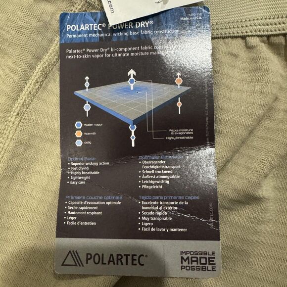 Polartec Gen III Base Layer Pants Mens Small Regular Power Dry Made USA ECWCS - Picture 5 of 10
